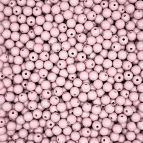 Pastellfarben Holzperlen 10mm • 50 Stück 'pastellviolett' 90 auf Lager