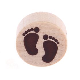 Motivperle Babyfüße Mini-Scheibe 'natur' 468 auf Lager