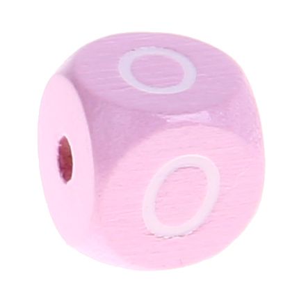 Holzbuchstaben Rosa 10 mm x 10 mm 'O' 698 auf Lager