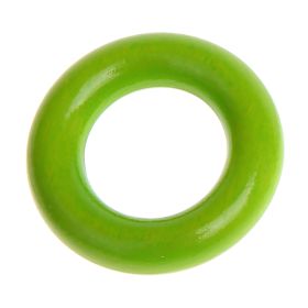 Wooden ring / grasping toy mini - 3,6cm 'yellow-green' 1674 in stock 