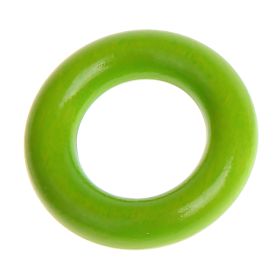 Holzring / Greifling mini - 36mm 'gelbgrün' 1421 auf Lager