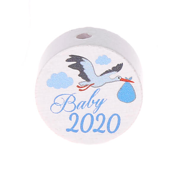 Motivperle Scheibe Baby 2020 'babyblau' 244 auf Lager