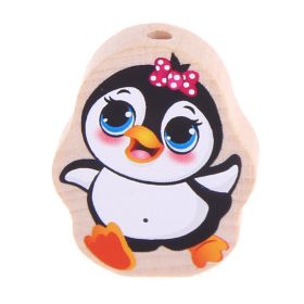 Motivperle Pinguin natur 'Pinguin Schleife' 48 auf Lager