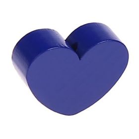 Motif bead shaped bead heart large 'dark blue' 1854 in stock 