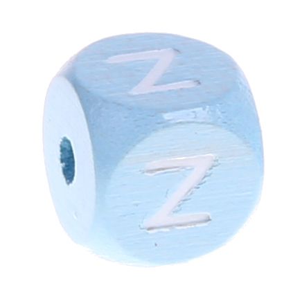 Buchstabenperlen babyblau 10x10mm 'Z' 357 auf Lager