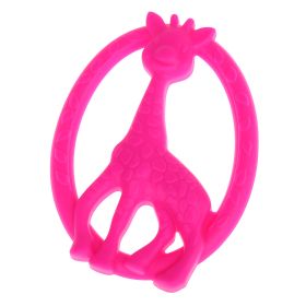 Giraffe teething ring 'dark pink' 0 in stock 
