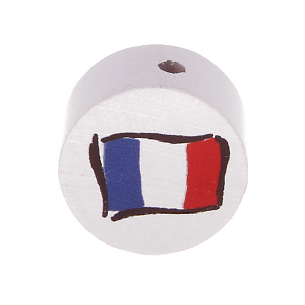 Motivperle Scheibe Flagge 'Frankreich' 342 auf Lager