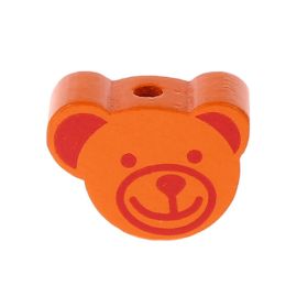 Mini bear motif bead 'mandarin' 1030 in stock 