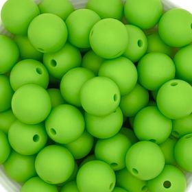 Silicone bead 12mm 'yellow-green' 212 in stock 