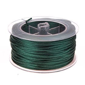 Satin ribbon Ø 1.5 mm - 50 meters 'dark green' 8 in stock 