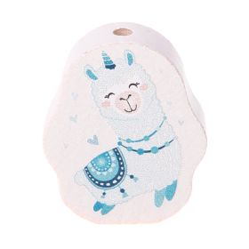 Llama motif bead 'mint' 53 in stock 