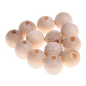 Holzperlen 10mm • 50 Stück 'roh' 385 auf Lager