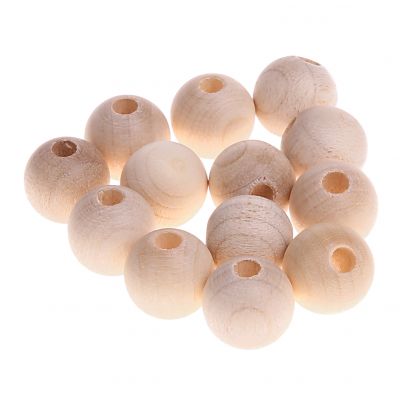 Holzperlen 10mm • 50 Stück 'roh' 571 auf Lager