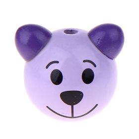 3D bear III motif bead 'lilac ' 3075 in stock 