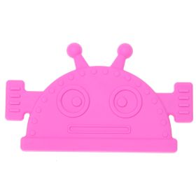 Beißring Roboter f. Dreieckstuch 'pink' 10 auf Lager