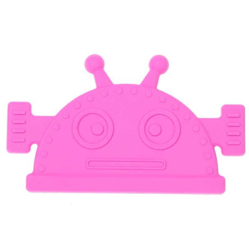 Beißring Roboter f. Dreieckstuch 'pink' 10 auf Lager