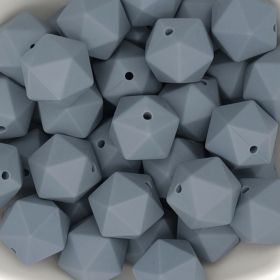 Hexagonperle Silikon 16mm 'grau' 0 auf Lager