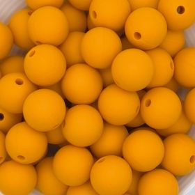 Silicone bead 12mm 'mango' 100 in stock 