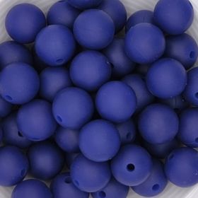 Silikonperle 12mm 'dunkelblau' 130 auf Lager