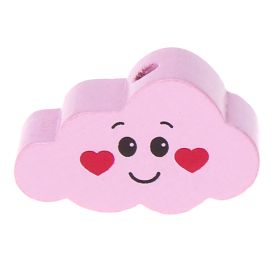 Motivperle Wolke Gesicht 'rosa' 32 auf Lager