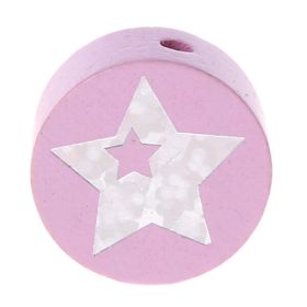 Motif bead disk glitter star 'pink' 1100 in stock 