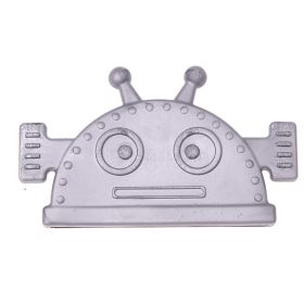 Robot teether for triangular scarf 'silver' 1 in stock 