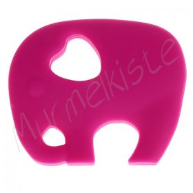 Teething ring elephant 'dark pink' 1 in stock 
