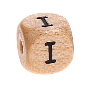 Buchstabenwürfel Holz bedruckt 11 mm B-ware 10 Stück 'I' 0 auf Lager