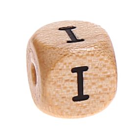 Letter cube wood embossed 10 mm 'I' 0 in stock 