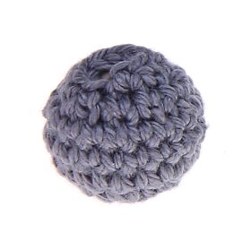 Crochet bead 20 mm 'gray' 210 in stock 