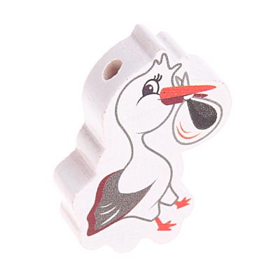 Motivperle Storch 'rot' 38 auf Lager