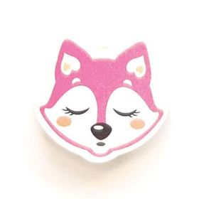 Motivperle schlafender Fuchs 'pink' 52 auf Lager