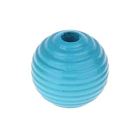 Grooved beads 14mm - 10 pieces 'light turquoise' 266 in stock 