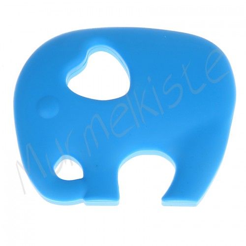 Teething ring elephant 'sky blue' 0 in stock 