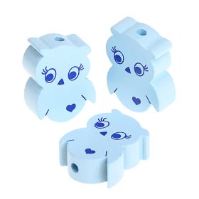 Motivperle Eule II 'babyblau' 389 auf Lager