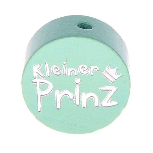 Motivperle Scheibe kleiner Prinz Glitzer 'mint' 275 auf Lager