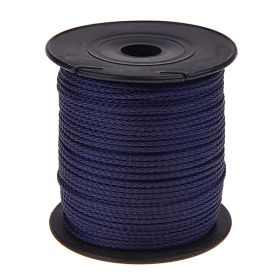 PP-Polyester-Kordel Ø 1,5mm • 1 Meter 'dunkelblau' 809 auf Lager