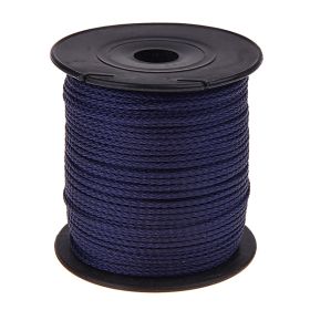 PP-Polyester-Kordel Ø 1,5mm • 1 Meter 'dunkelblau' 378 auf Lager