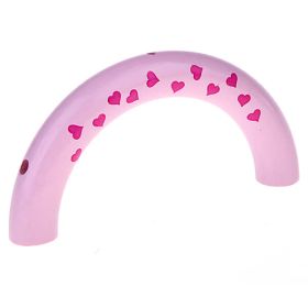 Half ring hearts 'pink' 267 in stock 