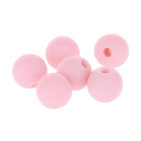 Silicone bead 9mm 'pink' 113 in stock 