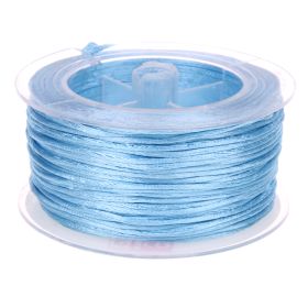 Satinband Ø 1,5 mm • 50 Meter 'hellblau' 10 auf Lager