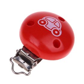 Pacifier clip car 'red' 577 in stock 