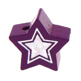 Motivperle Glitzerstern 'purpur' 95 auf Lager