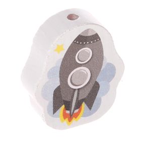 Rocket motif bead 'gray' 57 in stock 