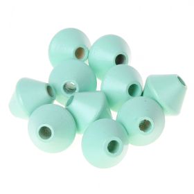 Spinning top beads 12mm - 25 pieces 'mint' 124 in stock 