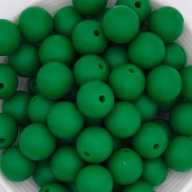 Silikonperle 12mm 'dunkelgrün' 121 auf Lager