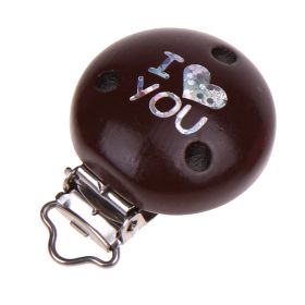 Motivclip I Love You 'braun' 120 auf Lager