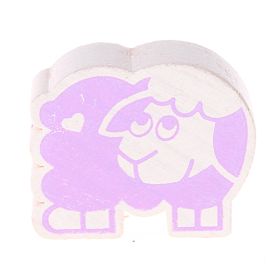 Sheep motif bead 'lilac' 298 in stock 