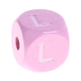 Holzbuchstaben Rosa 10 mm x 10 mm 'L' 350 auf Lager