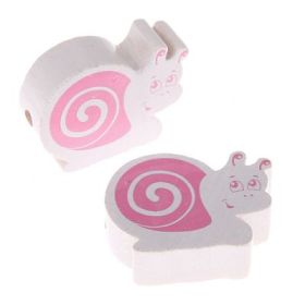 Motif bead snail 'white-pink' 1556 in stock 